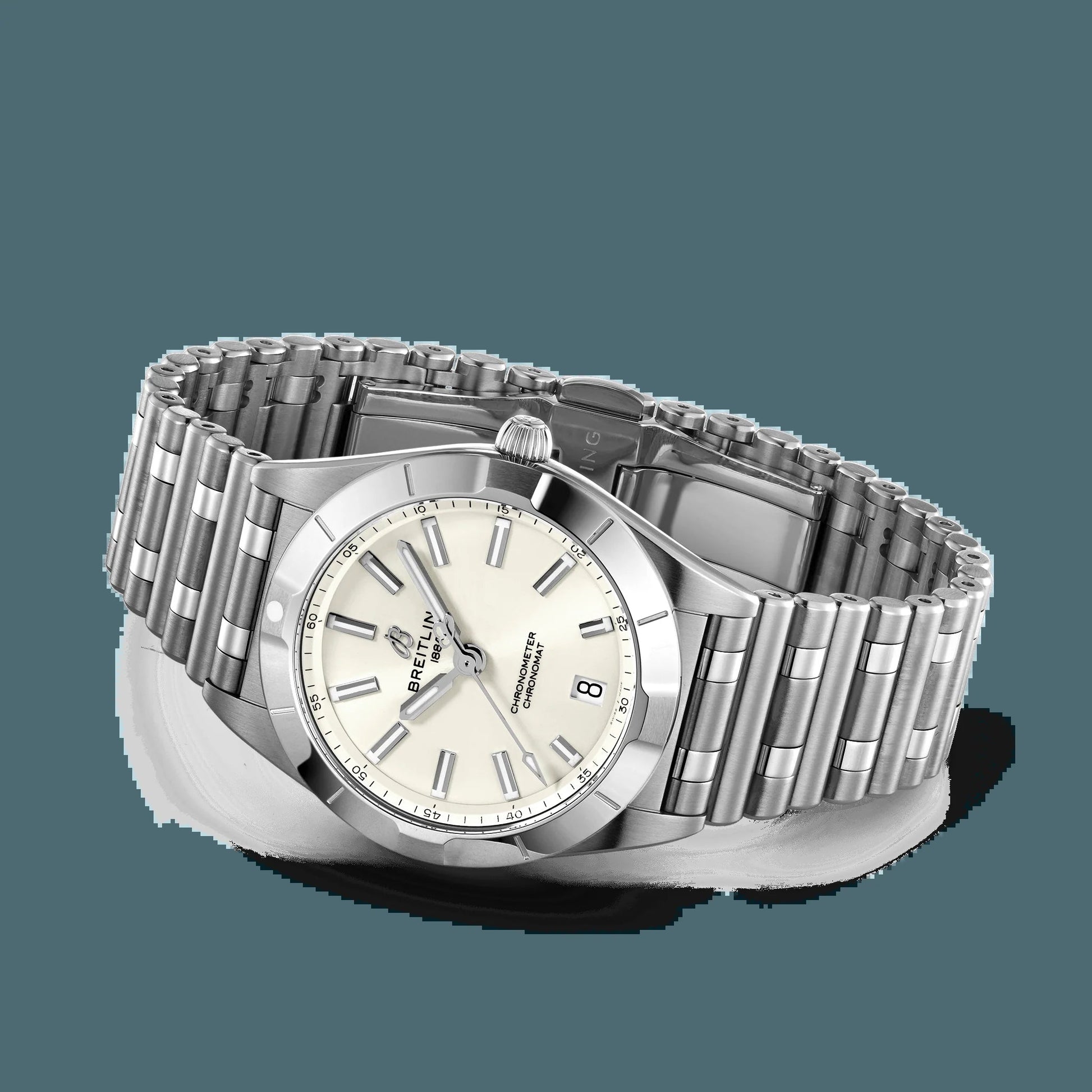 Chronomat Quartz 32 Ladies Watch, Stainless Steel, Ref# A77310101A2A1, Unworn 2024