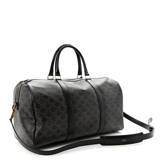 Triomphe Canvas Medium Voyage Duffle Black