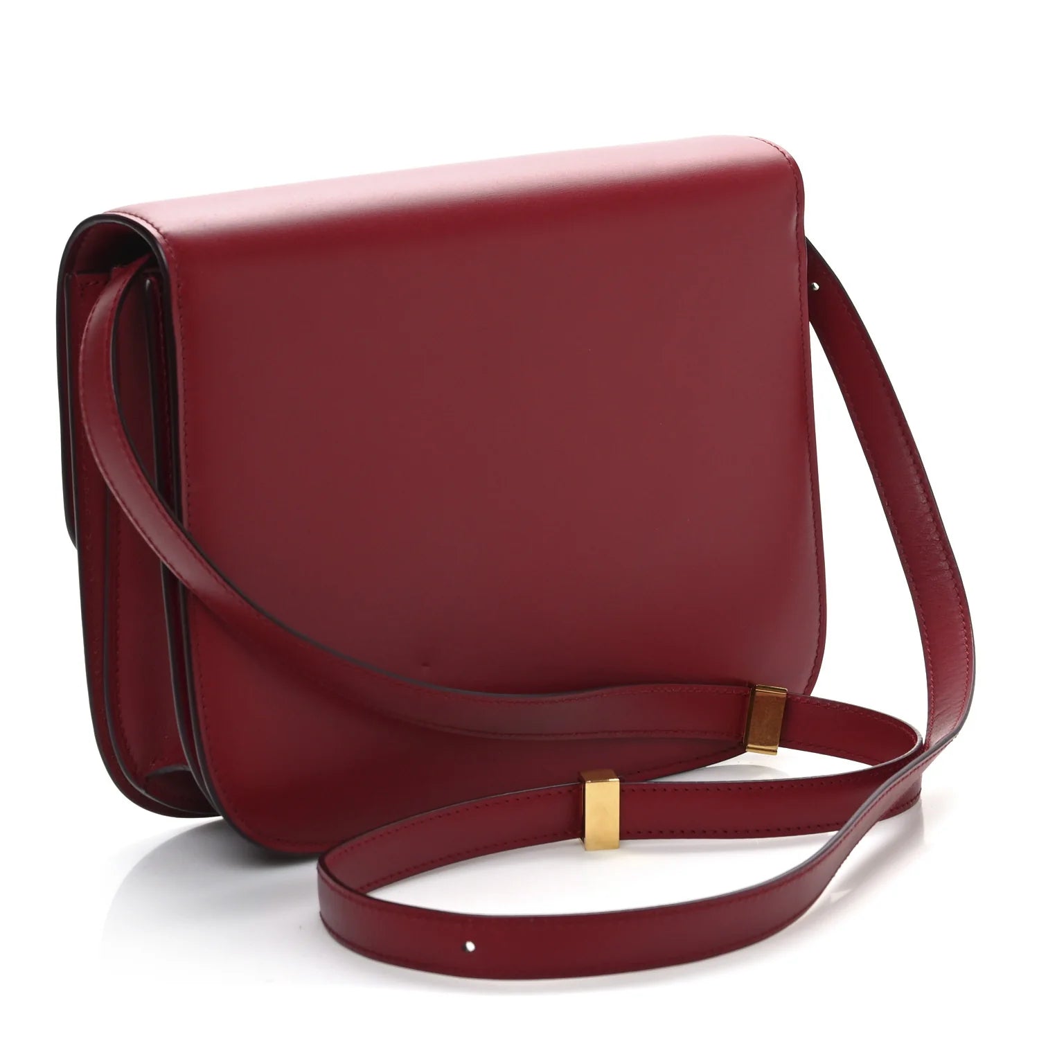 Smooth Calfskin Medium Classic Box Flap Bag Red