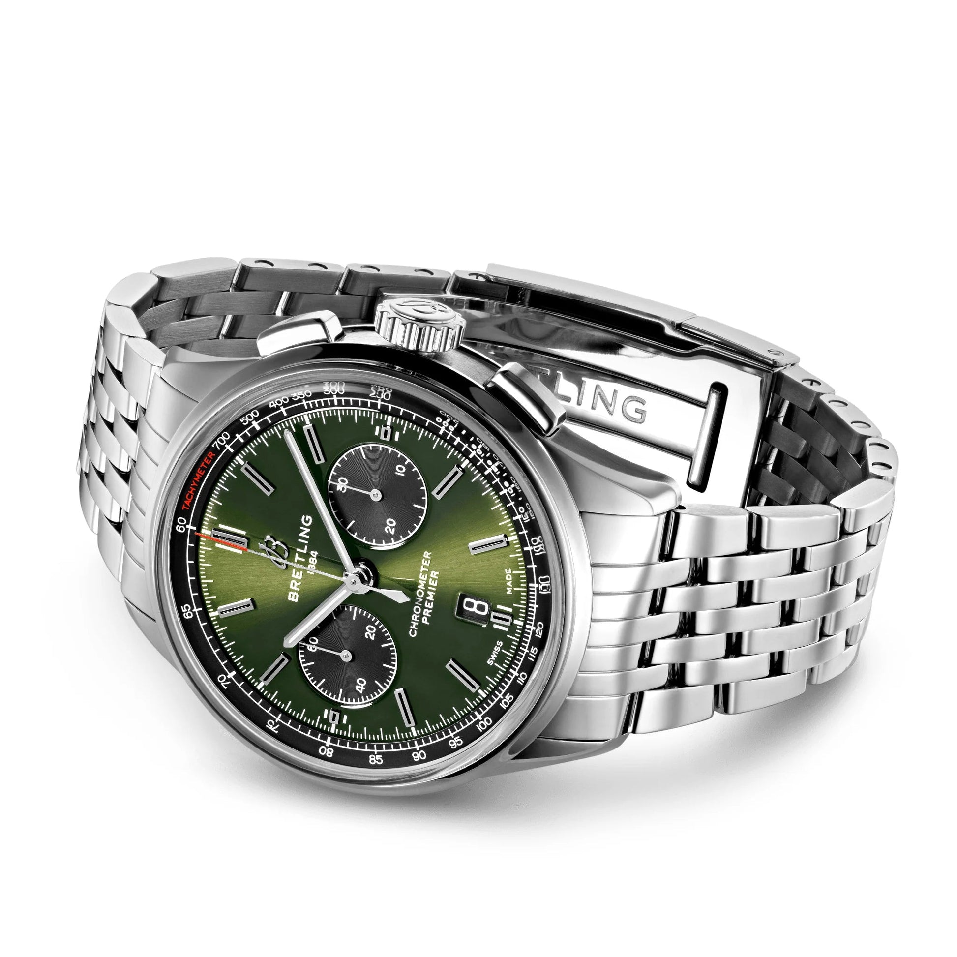 Premier B01 Chronograph 42 BENTLEY BRITISH RACING GREEN, Ref# AB0118A11L1A1