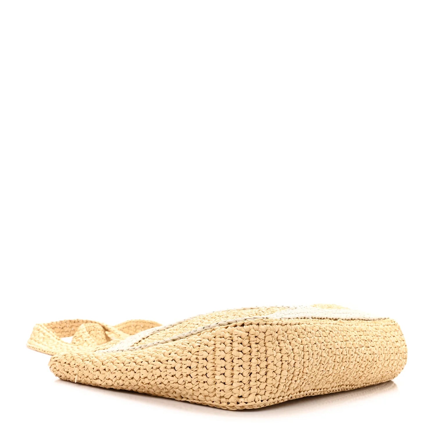 Raffia V Shoulder Bag