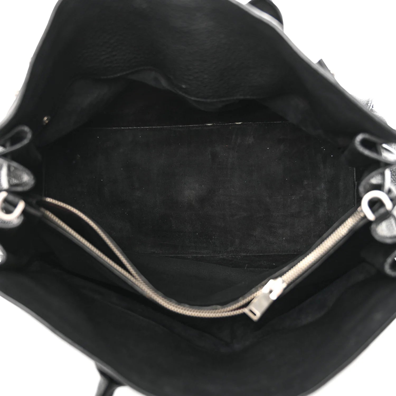 Grained Calfskin Medium Souple Sac De Jour Black