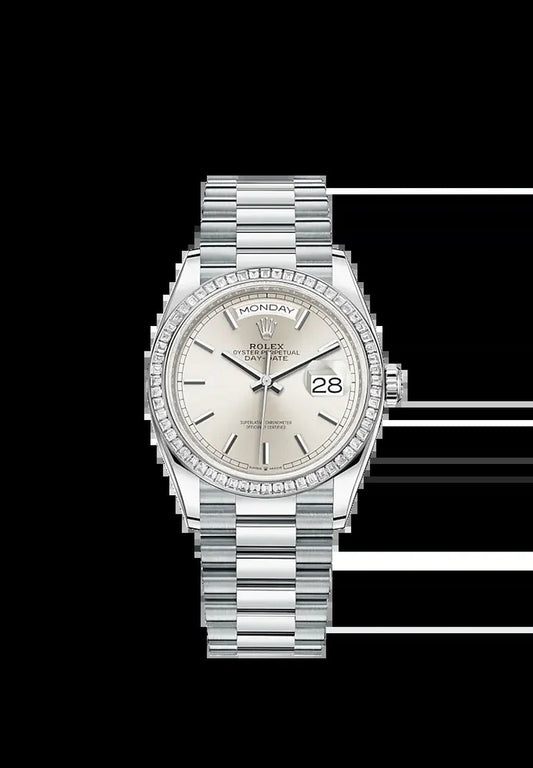 Day-Date, 36Mm, Platinum and Diamonds, Ref# 128396Tbr-0004