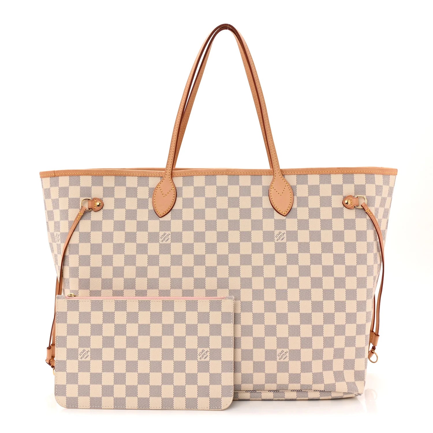 Damier Azur Neo Neverfull GM Rose Ballerine