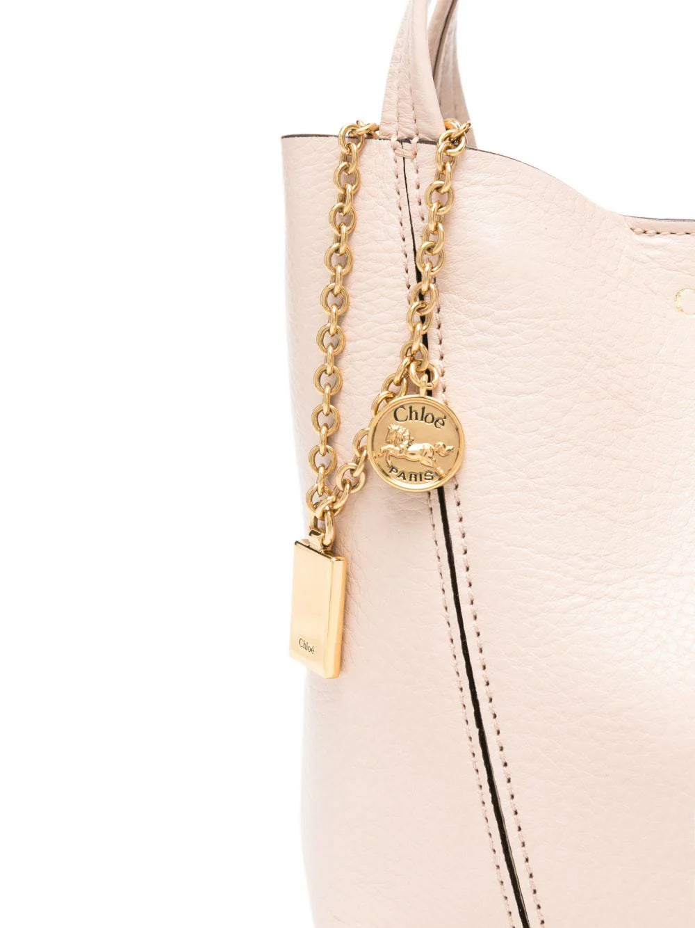 SPIN SMALL LEATHER TOTE