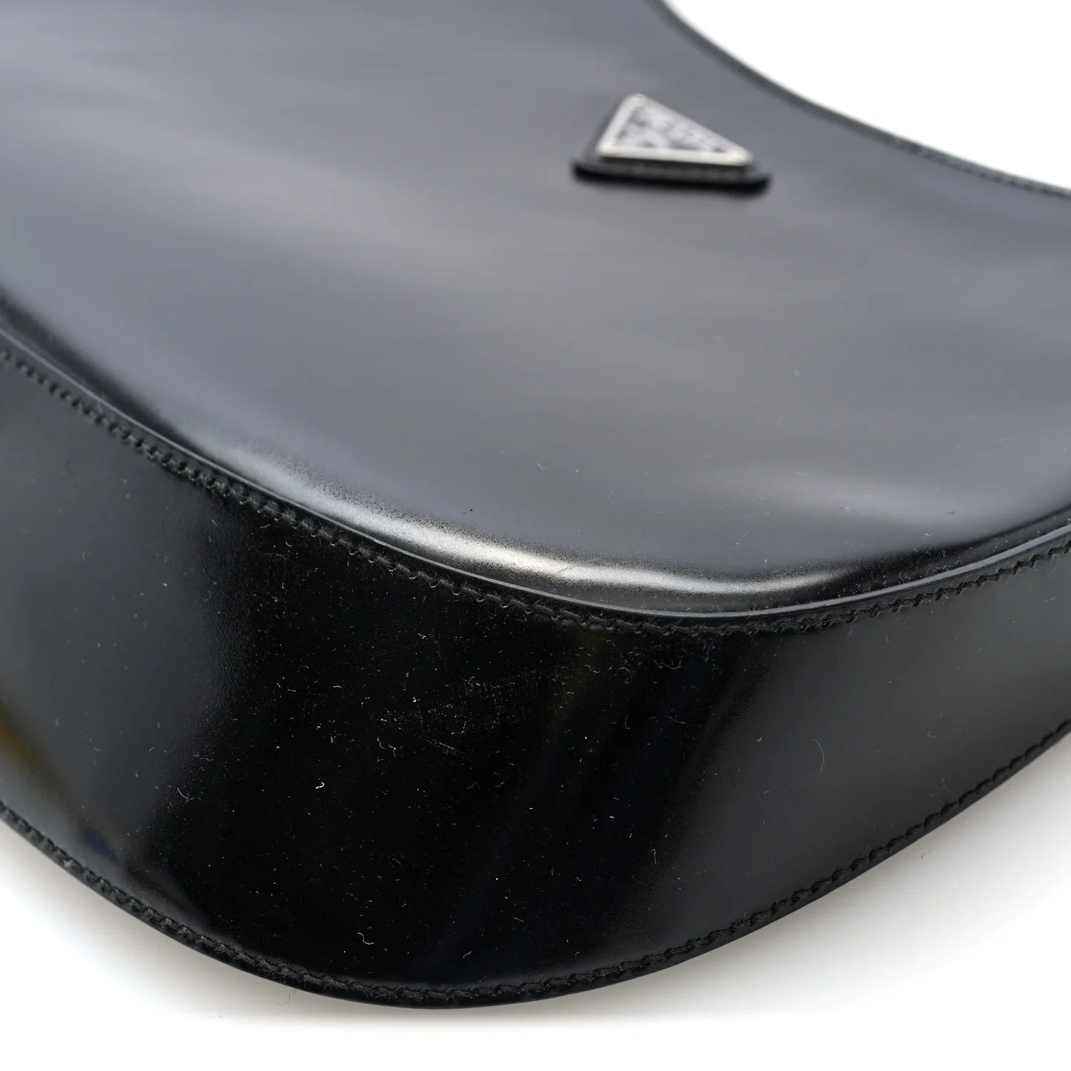 Spazzolato Cleo Shoulder Bag Black