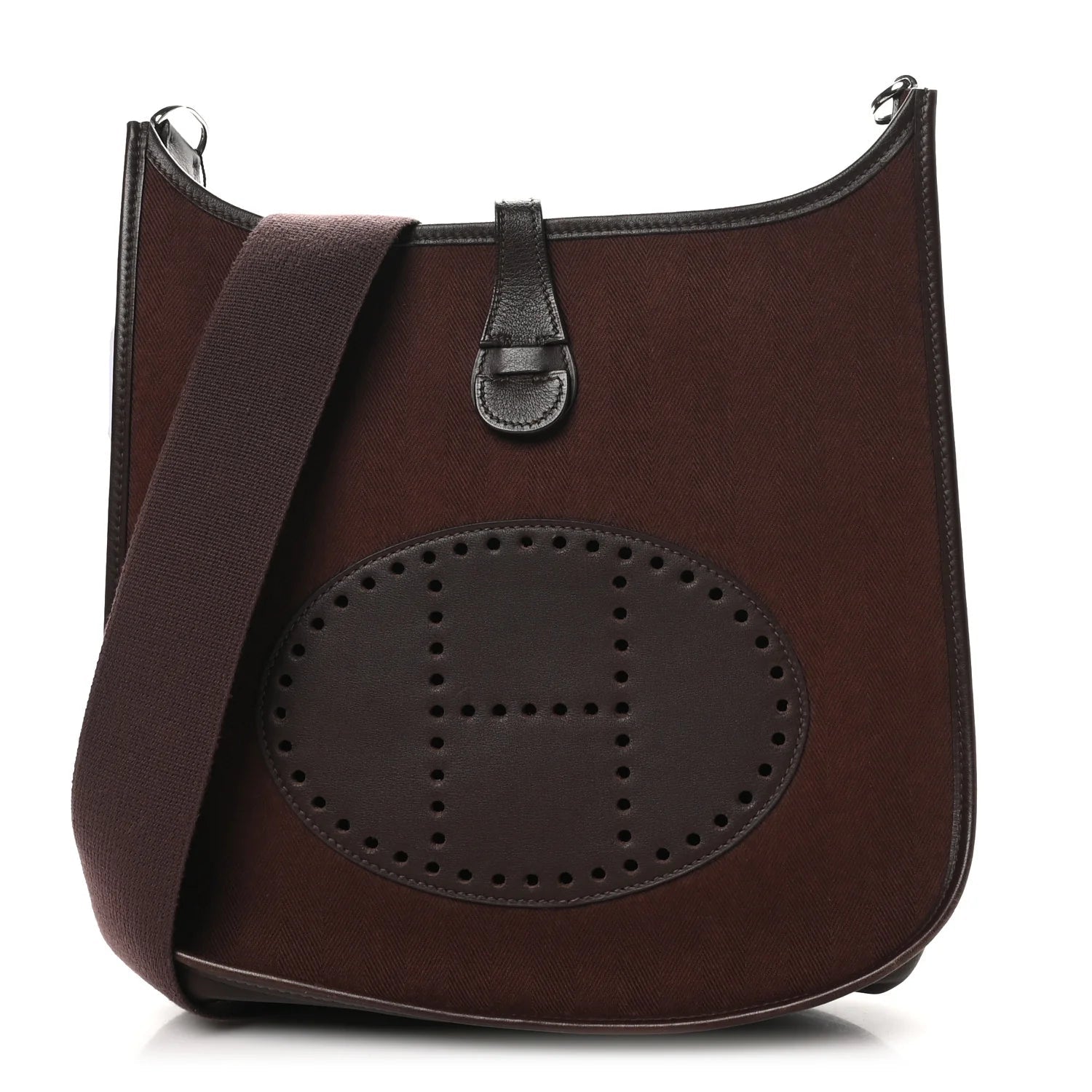 Toile Chevron Evergrain Evelyne PM Havane