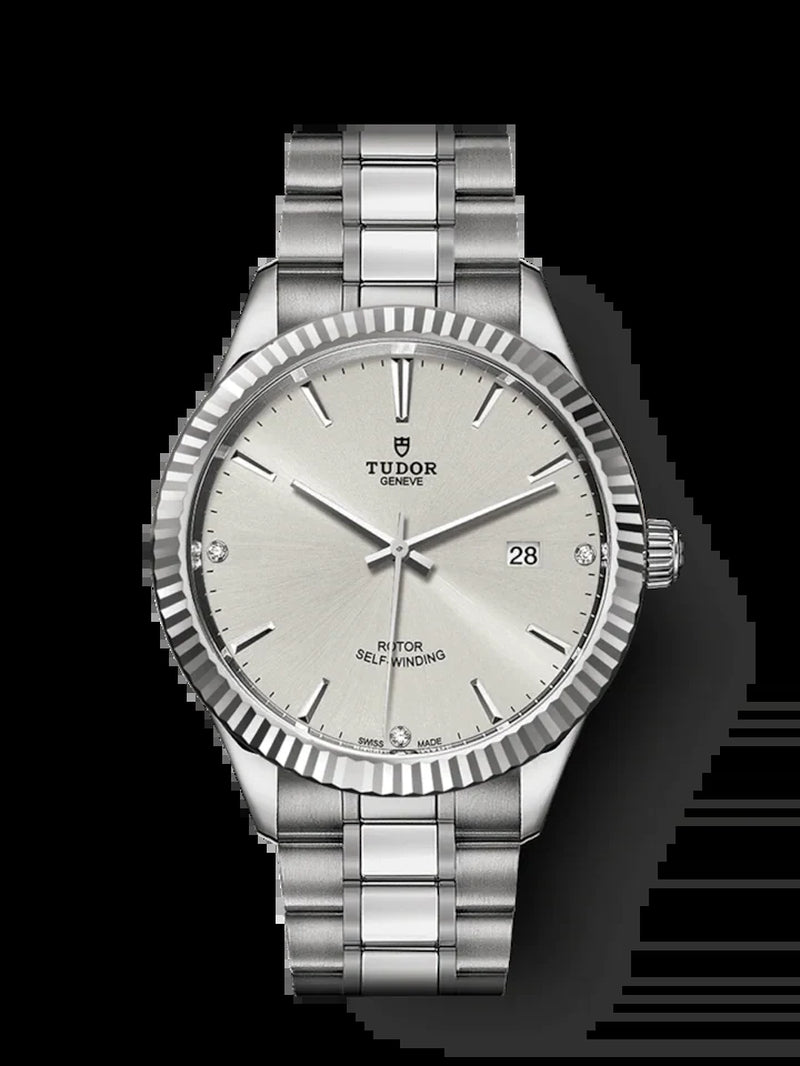 Style, Stainless Steel and Diamond-Set, 41Mm, Ref# M12710-0007