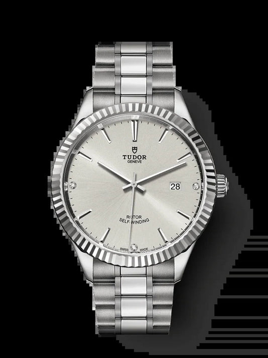 Style, Stainless Steel and Diamond-Set, 41Mm, Ref# M12710-0007
