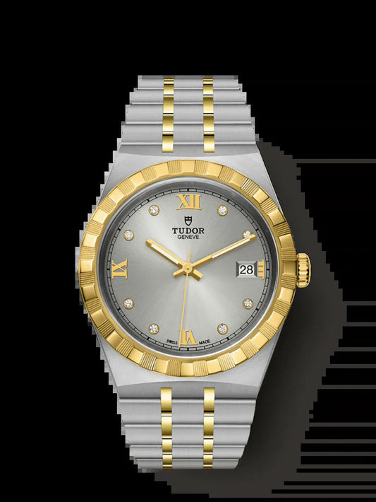 Royal, Stainless Steel and 18K Yellow Gold with Diamond-Set, 38Mm, Ref# M28503-0002
