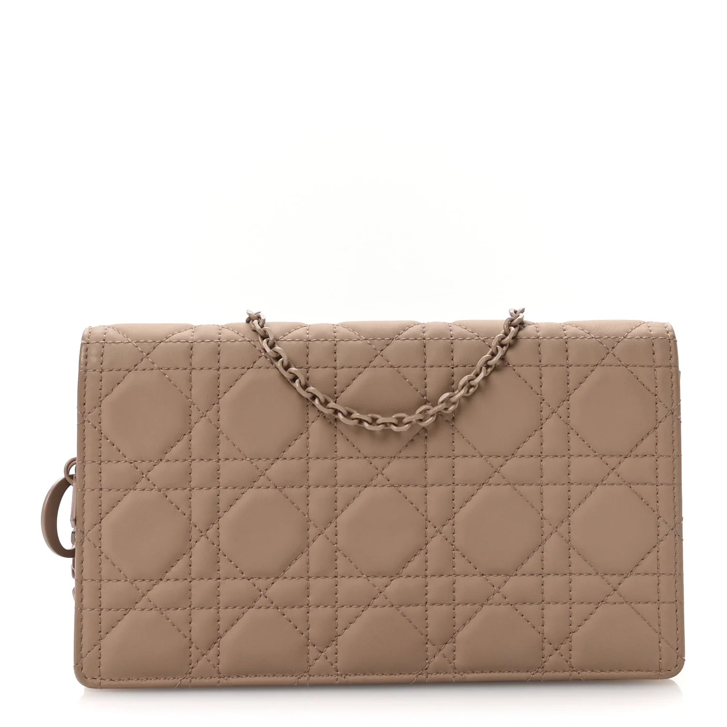 Ultra Matte Calfskin Cannage Lady Dior Clutch Fard