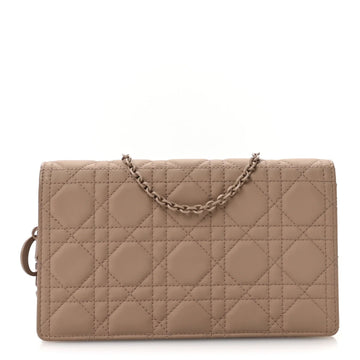Ultra Matte Calfskin Cannage Lady Dior Clutch Fard