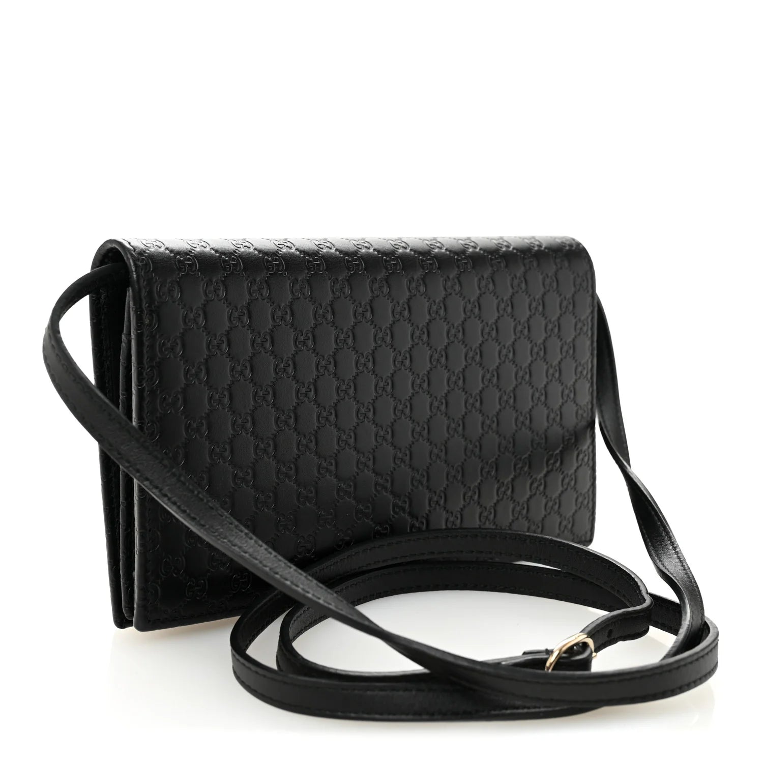 Microssima Crossbody Wallet Black