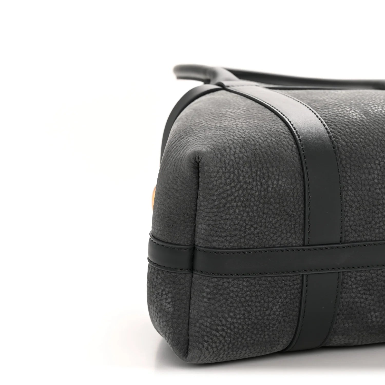 Nubuck Grained Calfskin Small Ghiera Shopper Tote Blue Navy