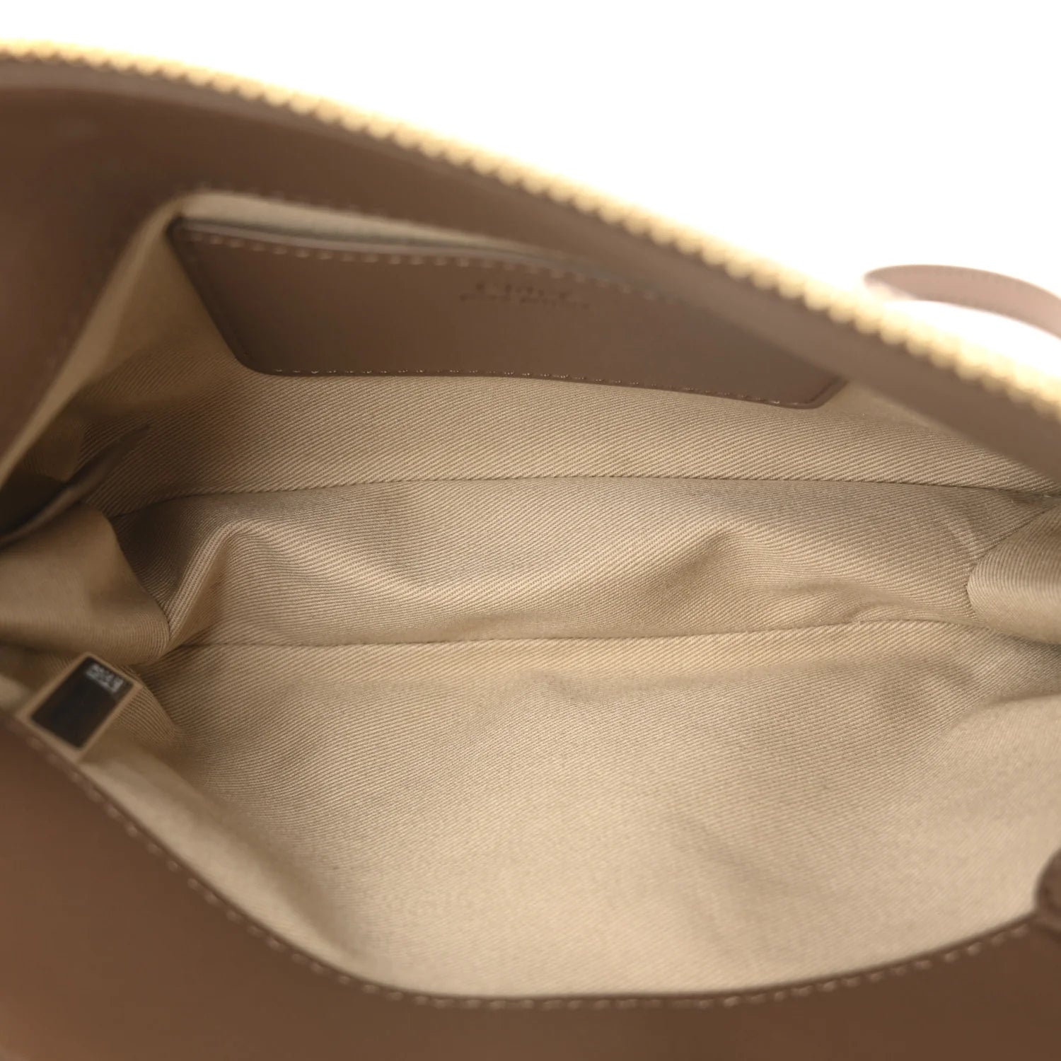 Supple Lambskin Small Faye Soft Zippered Shoulder Bag Neutral