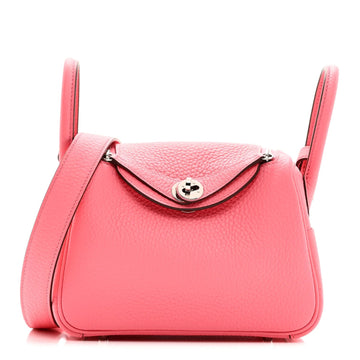 Taurillon Clemence Mini Lindy 20 Rose Azalee