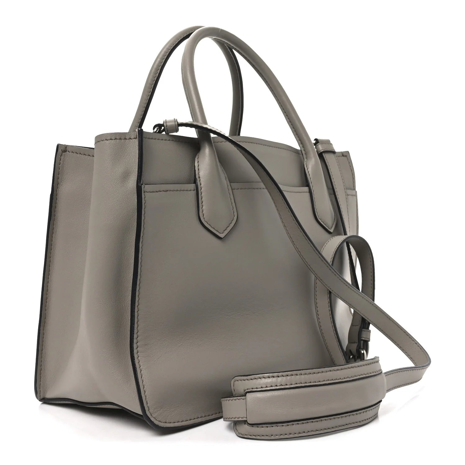 City Calfskin Etiquette Tote Pomice Astra