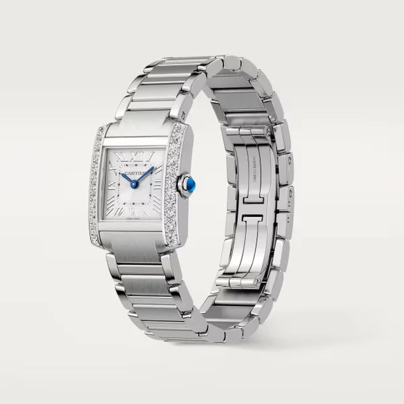 Unworn  Tank Francaise, Stainless Steel, 25.7Mm X 21.2Mm, Ref# W4TA0020, Box and Papers