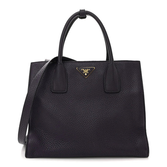 Vitello Daino Shopping Tote Viola