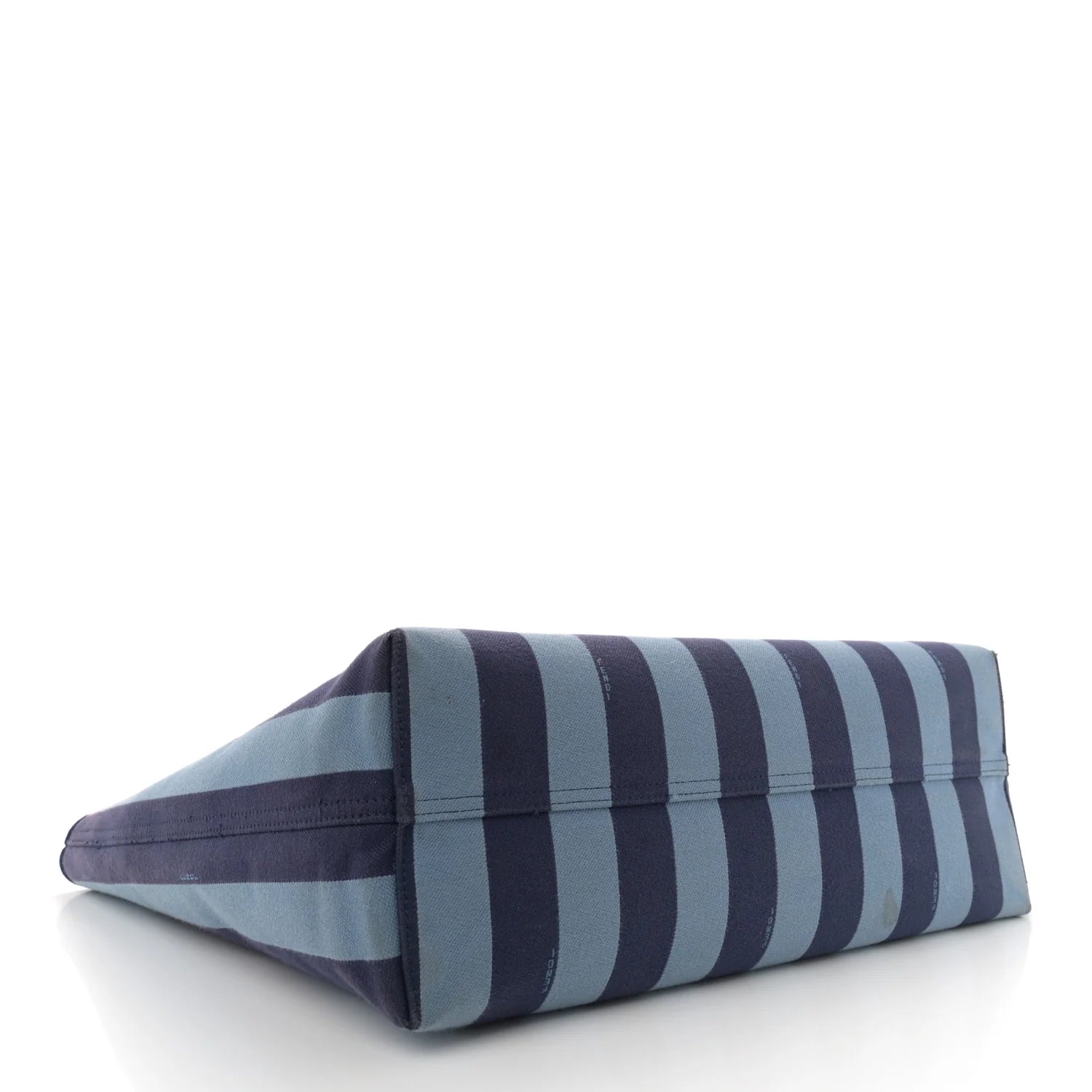 Pequin Vitello Logo Shopper Tote Blue