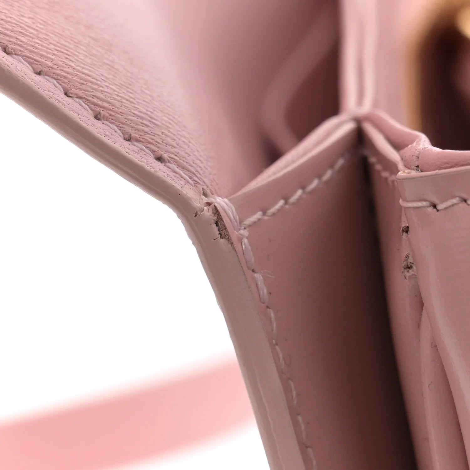 Shiny Calfskin Teen Triomphe Vintage Pink