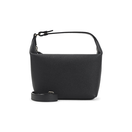 SAHARA BLACK CALF LEATHER MOCHI POUCH BAG