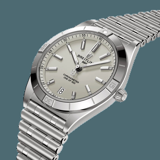 Chronomat Automatic 36 Victoria Beckham, Stainless Steel and Diamonds, Ref# A103801A1G1A1, Unworn 2024