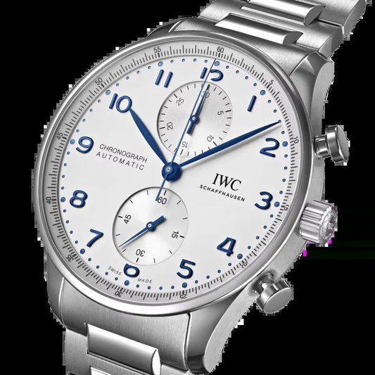 Unworn  Portugieser Automatic Chronograph, Stainless Steel, 41 Mm, Ref# IW371617, Box and Papers
