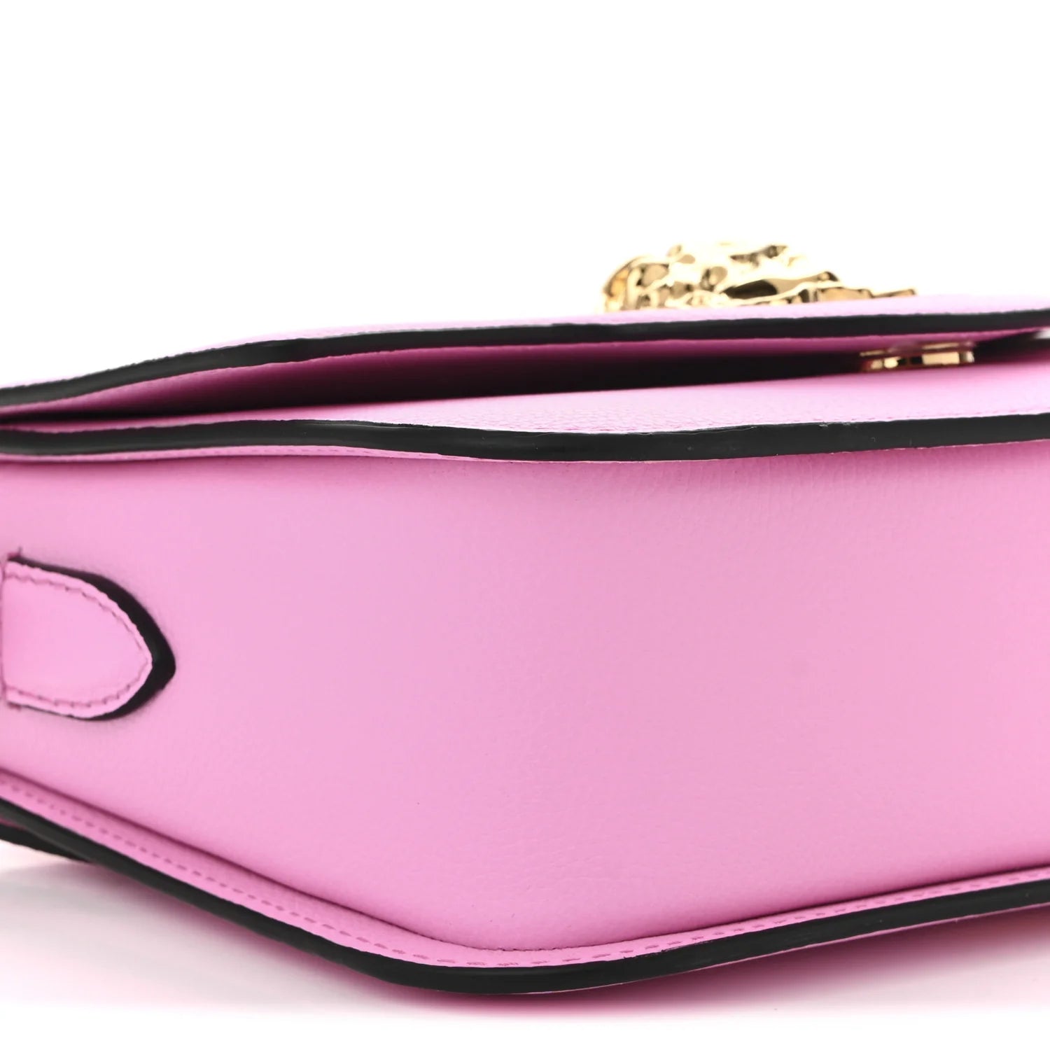 Grained Calfskin La Medusa Shoulder Bag Pink