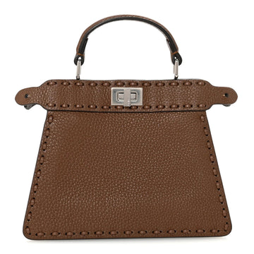 Cuoio Romano Selleria Petite Peekaboo I SEE U Iconic Satchel Fettuccia