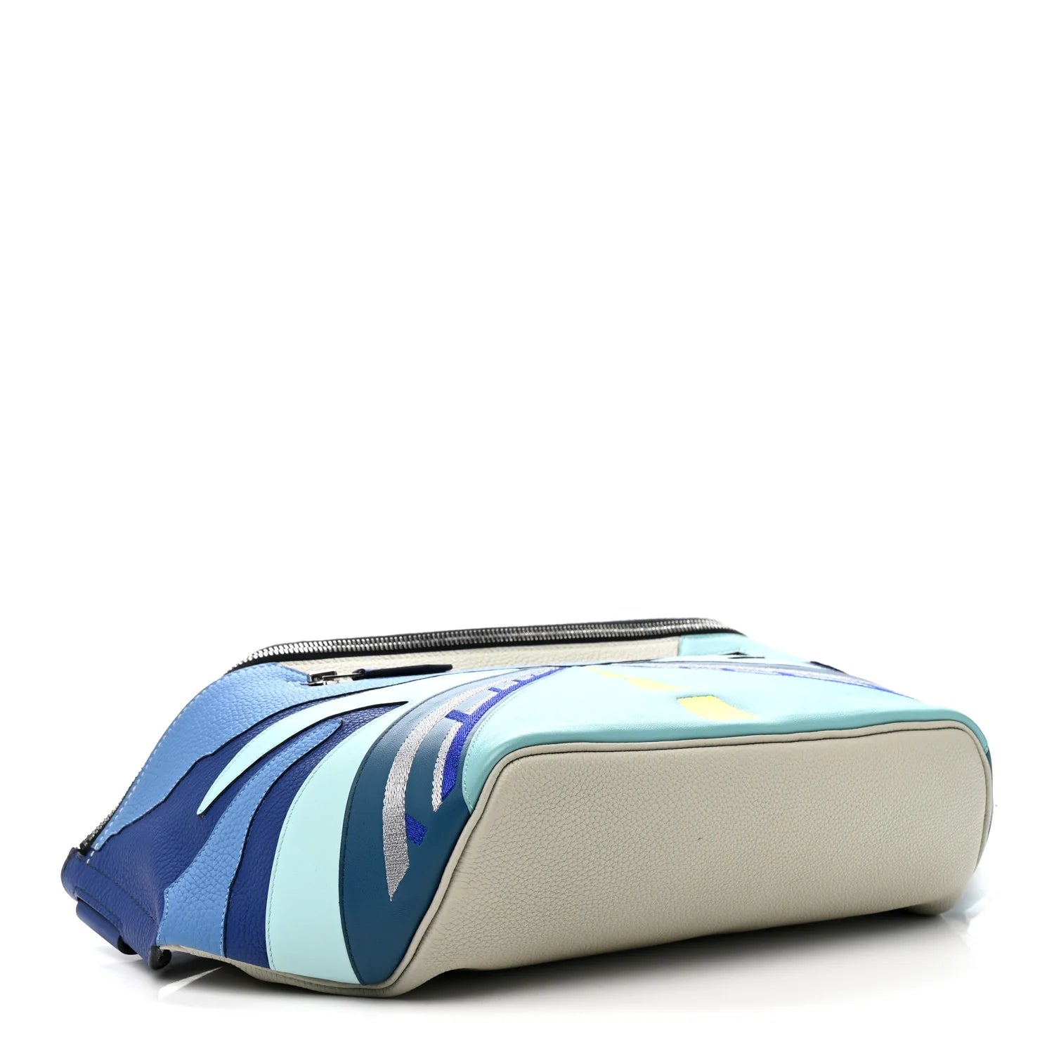 Togo Swift Endless Road Cityslide Belt Bag GM Gris Perle Bleu Electrique