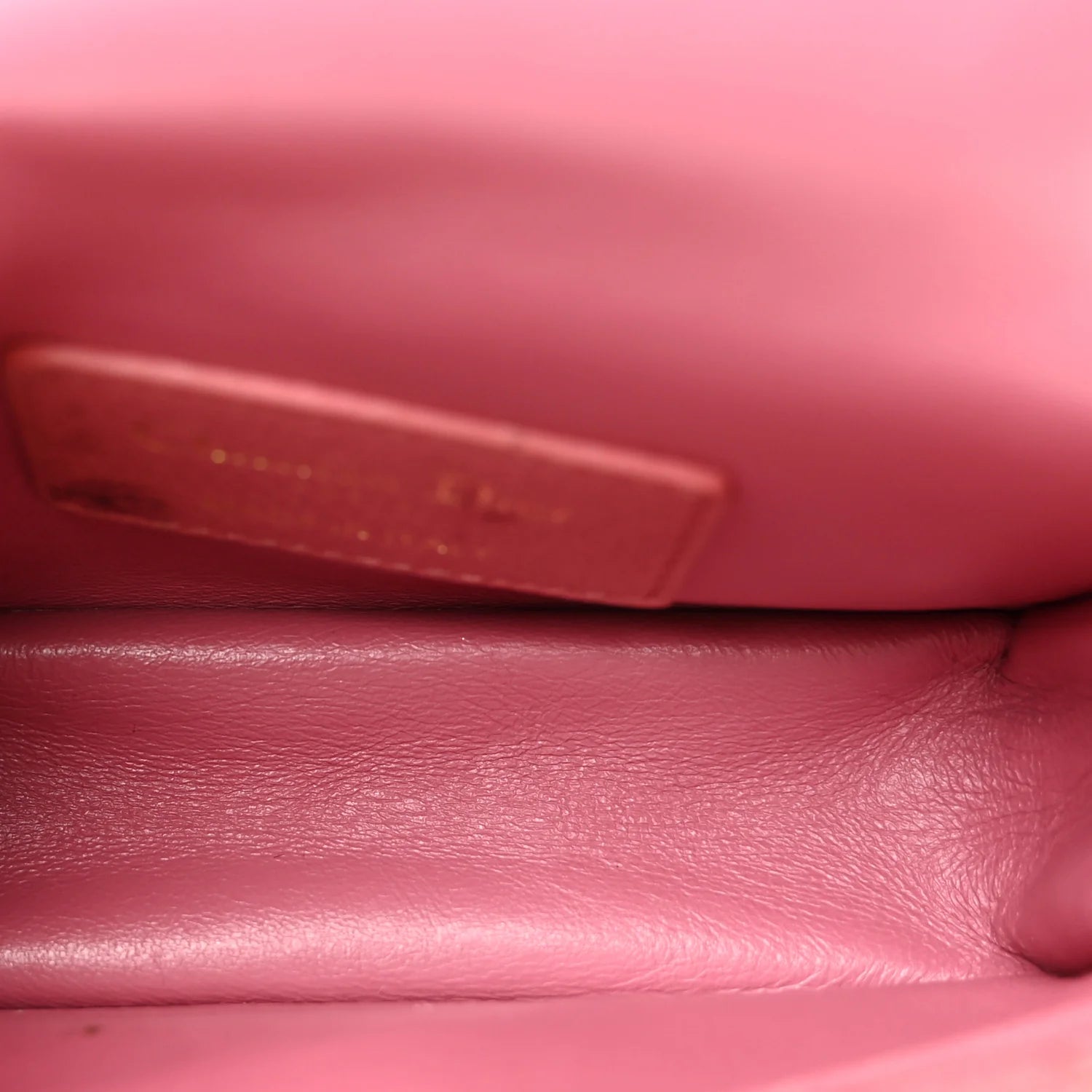 Supple Calfskin Cannage Micro Caro Bag Pink