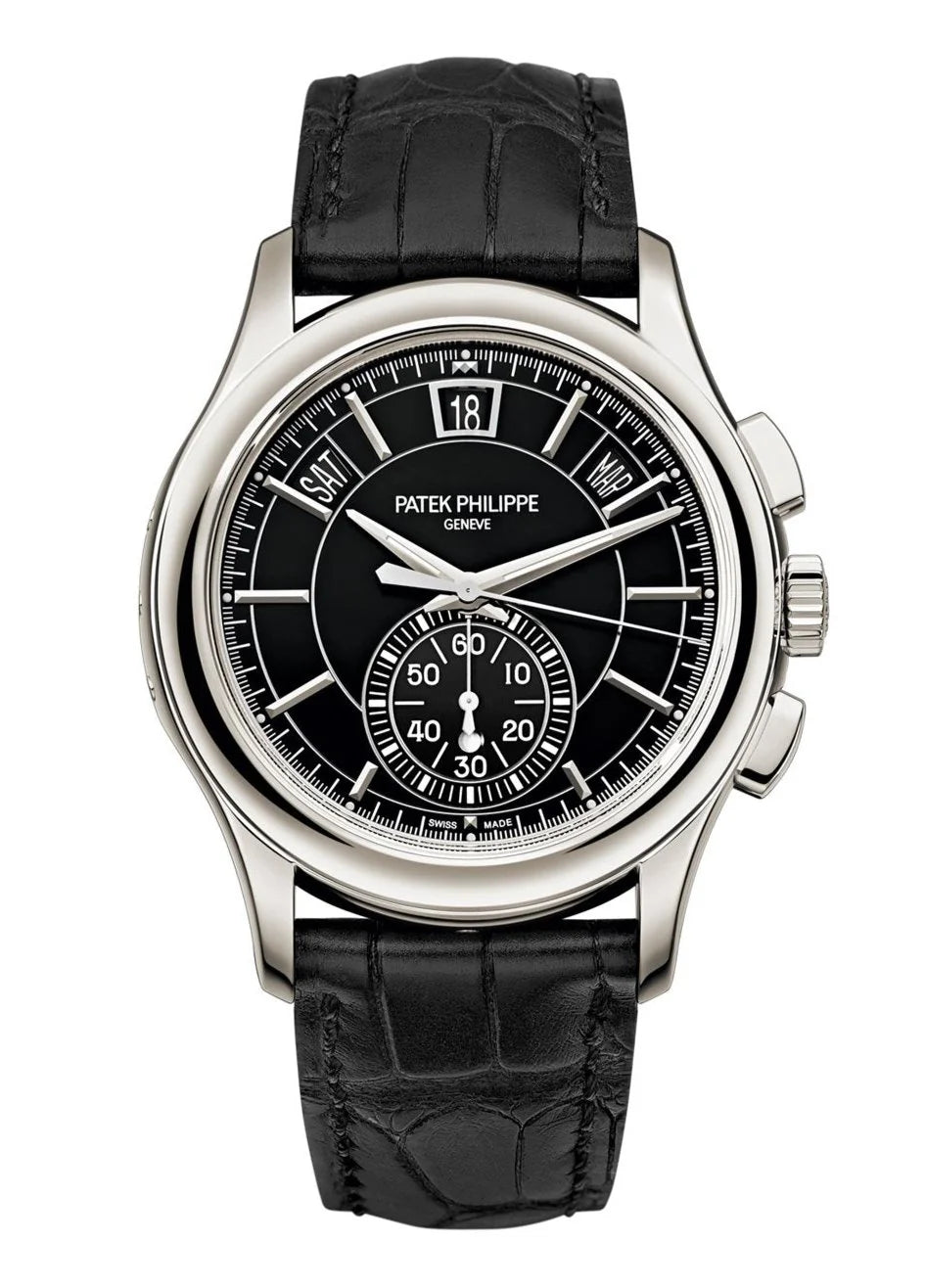 Patek Philippe 5905P Annual Calendar Flyback Chronograph Platinum 42Mm Automatic Luxury Watch