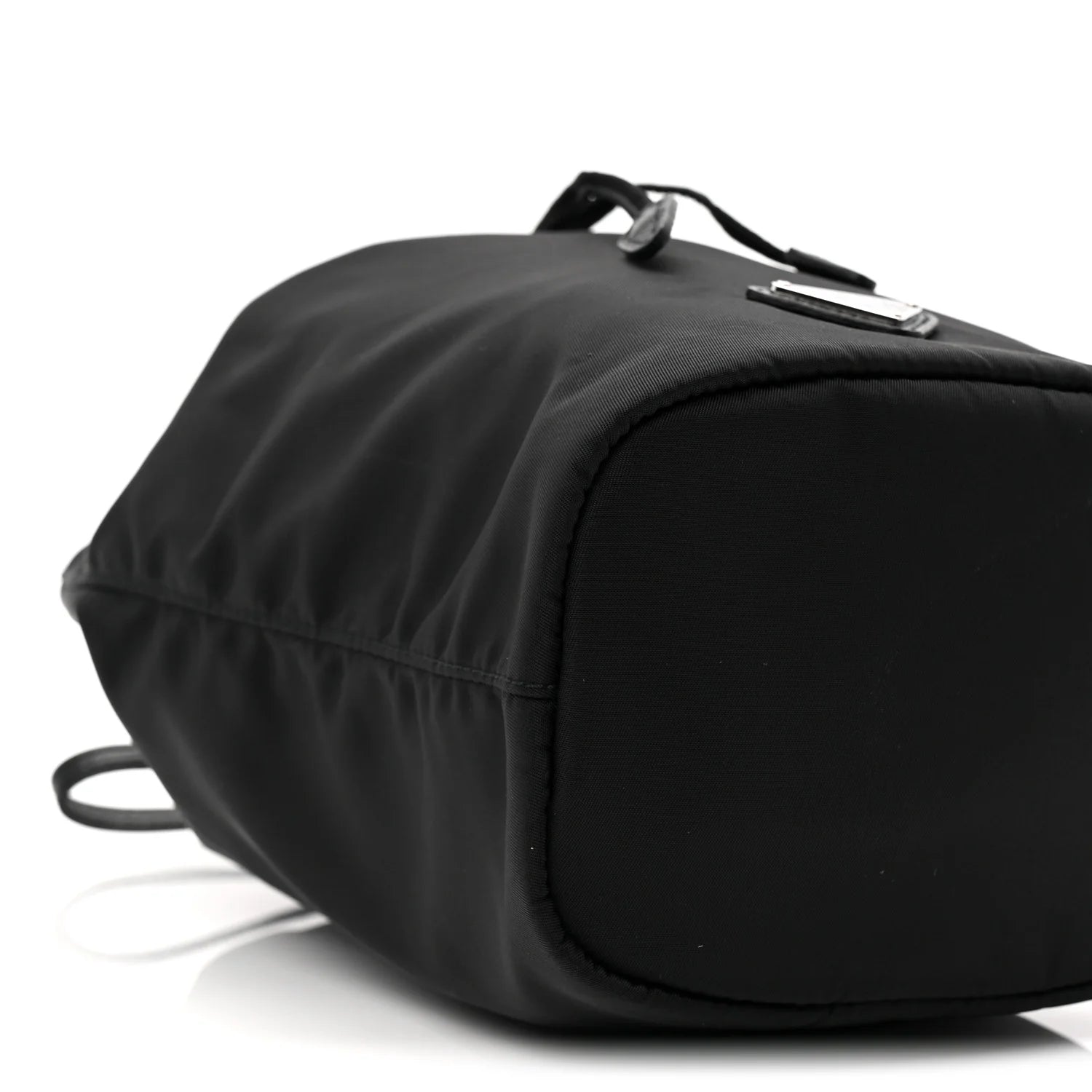 Re-Nylon Vela Drawstring Wristlet Pouch Black