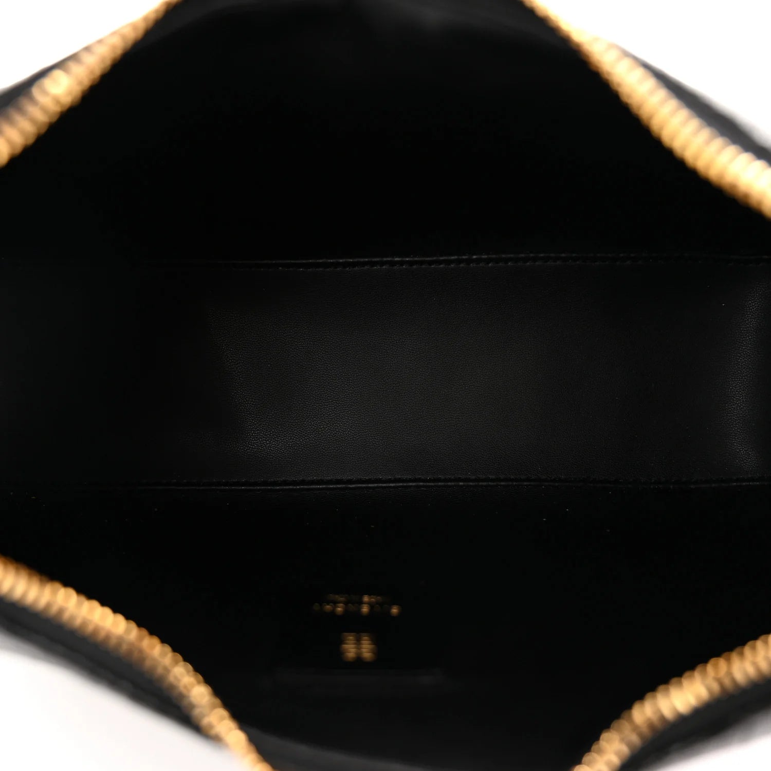 Coated Canvas Logo 4G Embossed Small Moon Cut Out Shoulder Bag Black