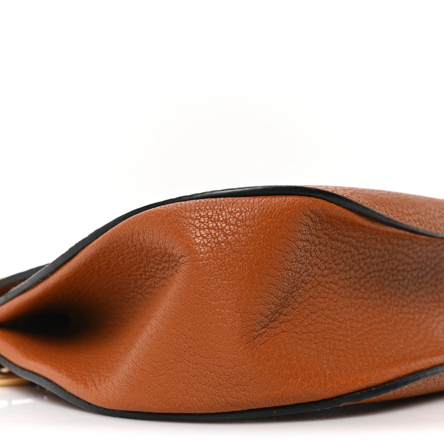 Grained Lambskin Mini Drew Shoulder Bag Caramel
