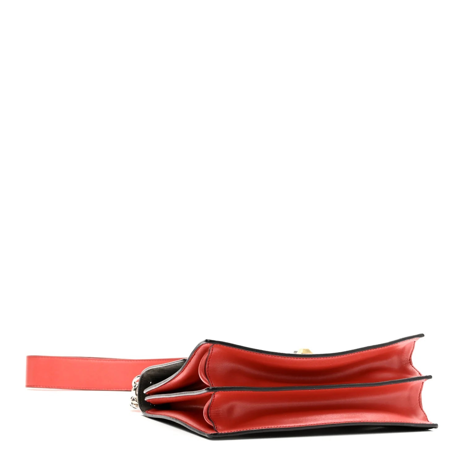 Vitello Liberty Dolce Floral Embroidered Studded Kan I Shoulder Bag Bloody Mary Multicolor