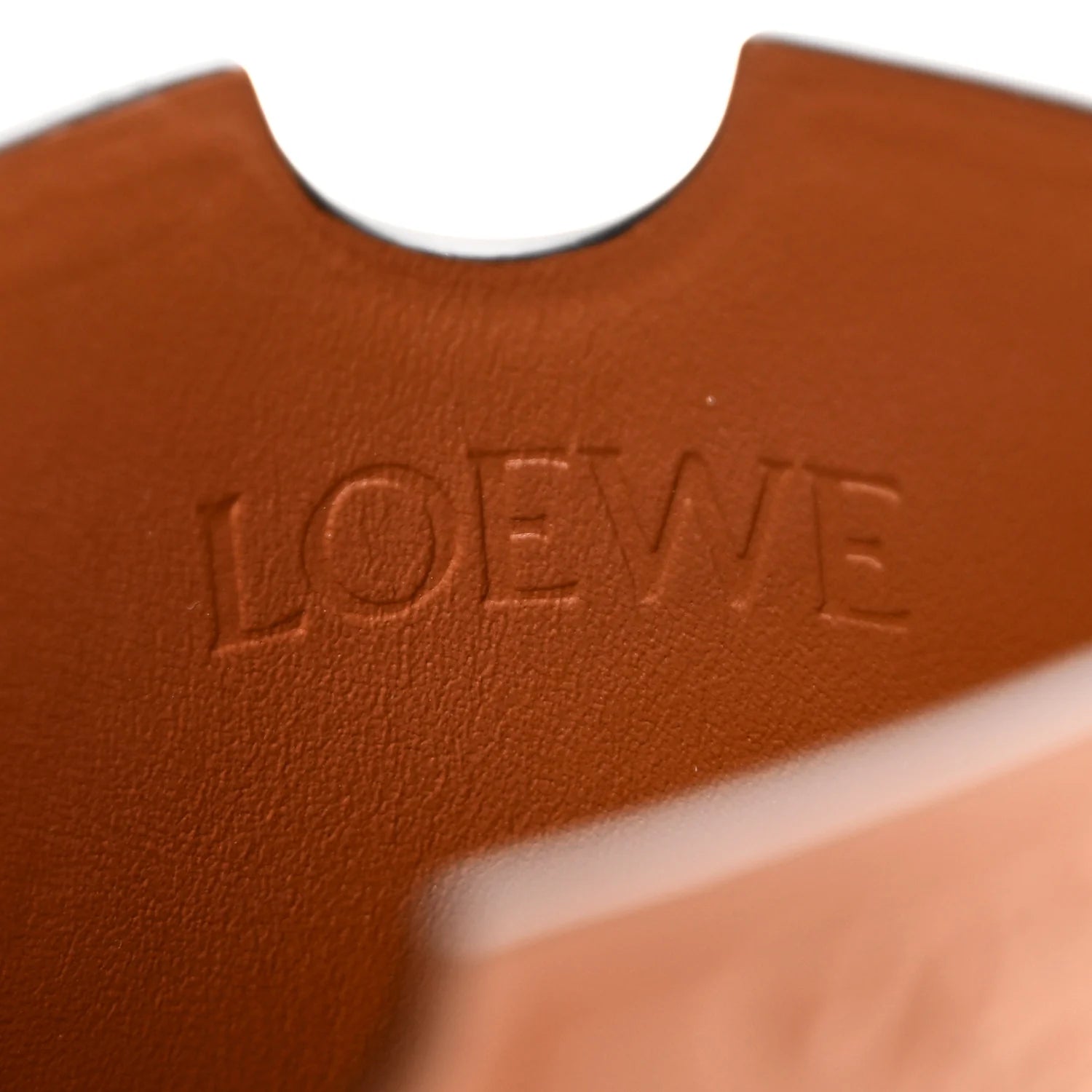 Smooth Calfskin Anagram Phone Pouch Tan