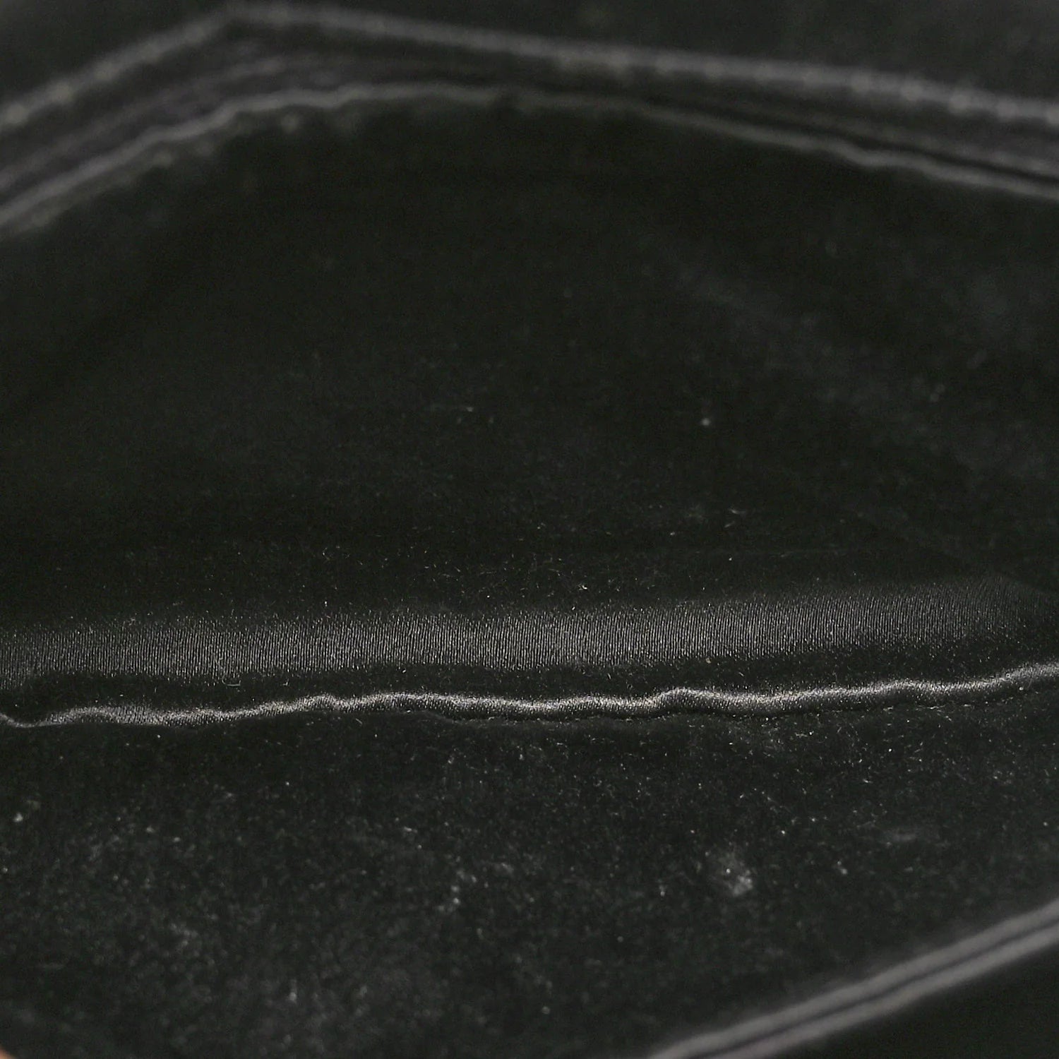 Satin Quilted Crystal CC Square Flap Grey