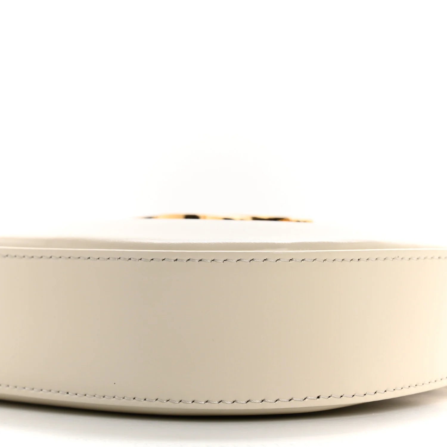 Shiny Calfskin Medium Tilly Triomphe Shoulder Bag Rice