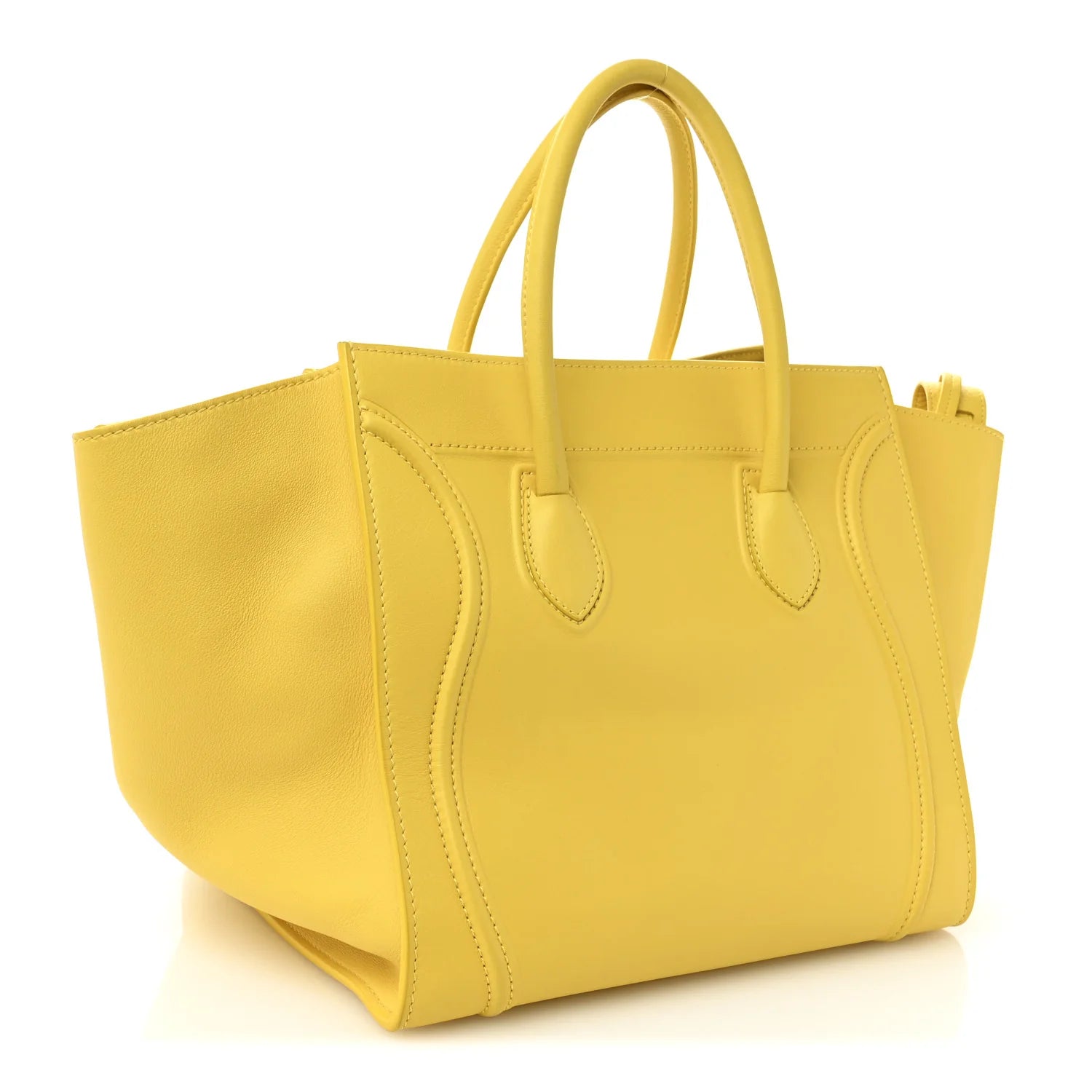 Supple Calfskin Medium Phantom Luggage Sun Yellow