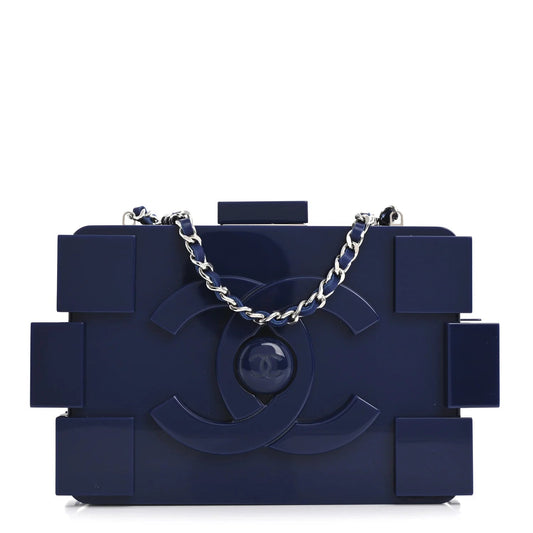 Plexiglass Boy Brick Lego Clutch Dark Blue