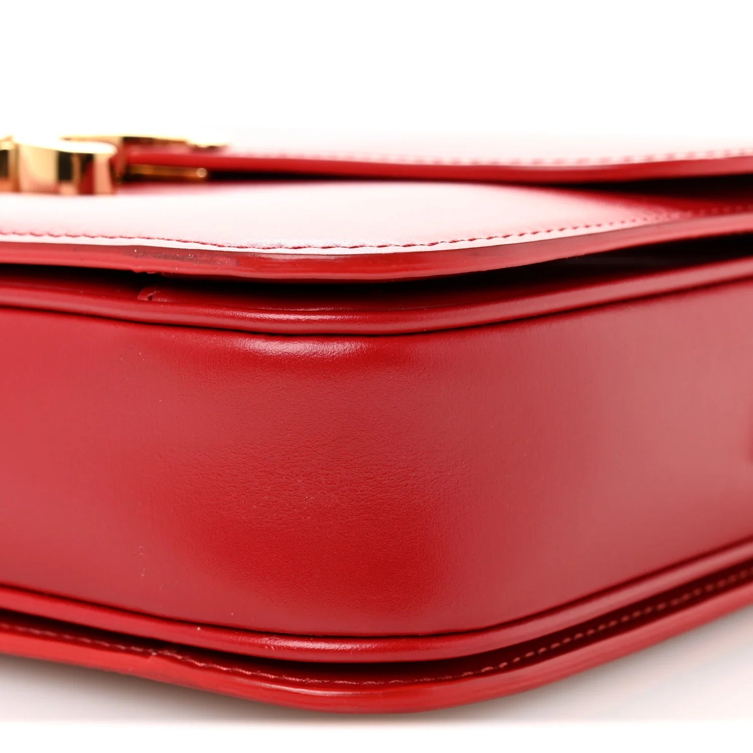 Shiny Calfskin Medium Triomphe Red