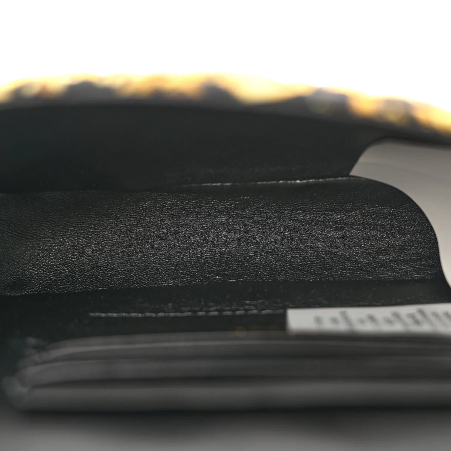 Silk Barocco Printed Quilted Virtus V Mini Chain Flap Shoulder Bag Black Gold