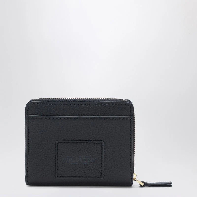 MINI BLACK FULLGRAIN LEATHER WALLET