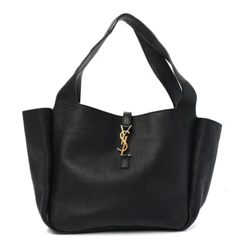Grained Deerskin Bea Tote Black
