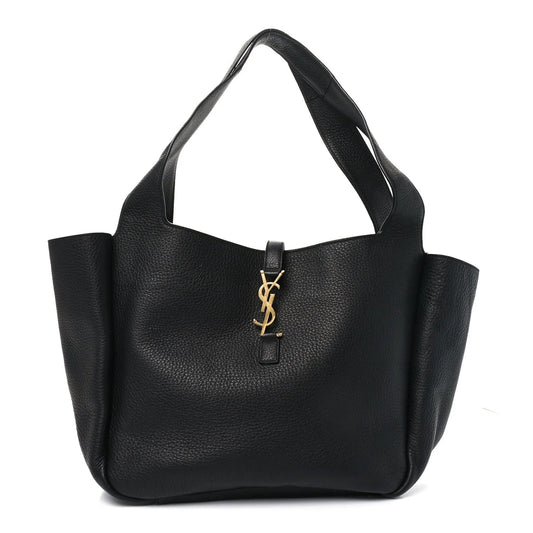 Grained Deerskin Bea Tote Black