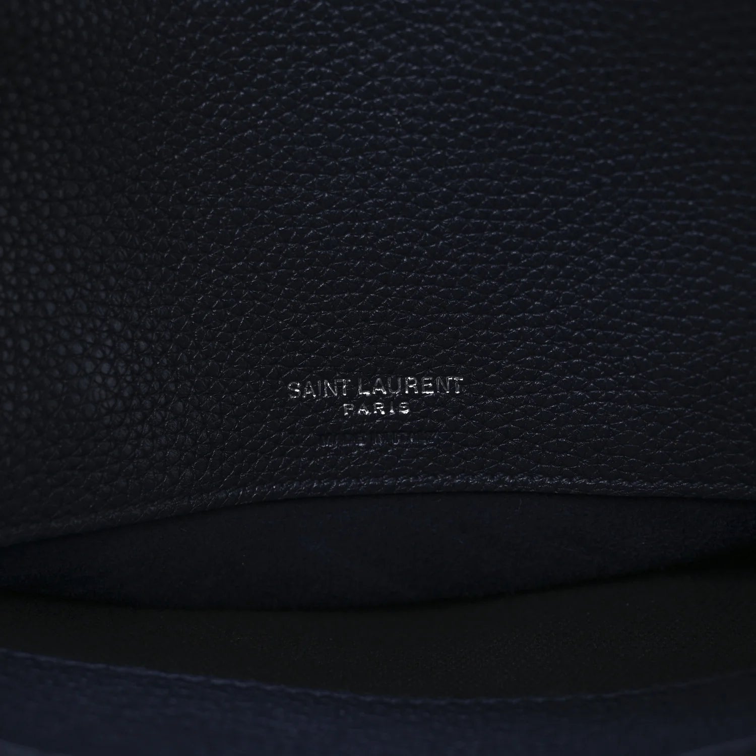 Grained Calfskin Small Supple Sac De Jour Navy