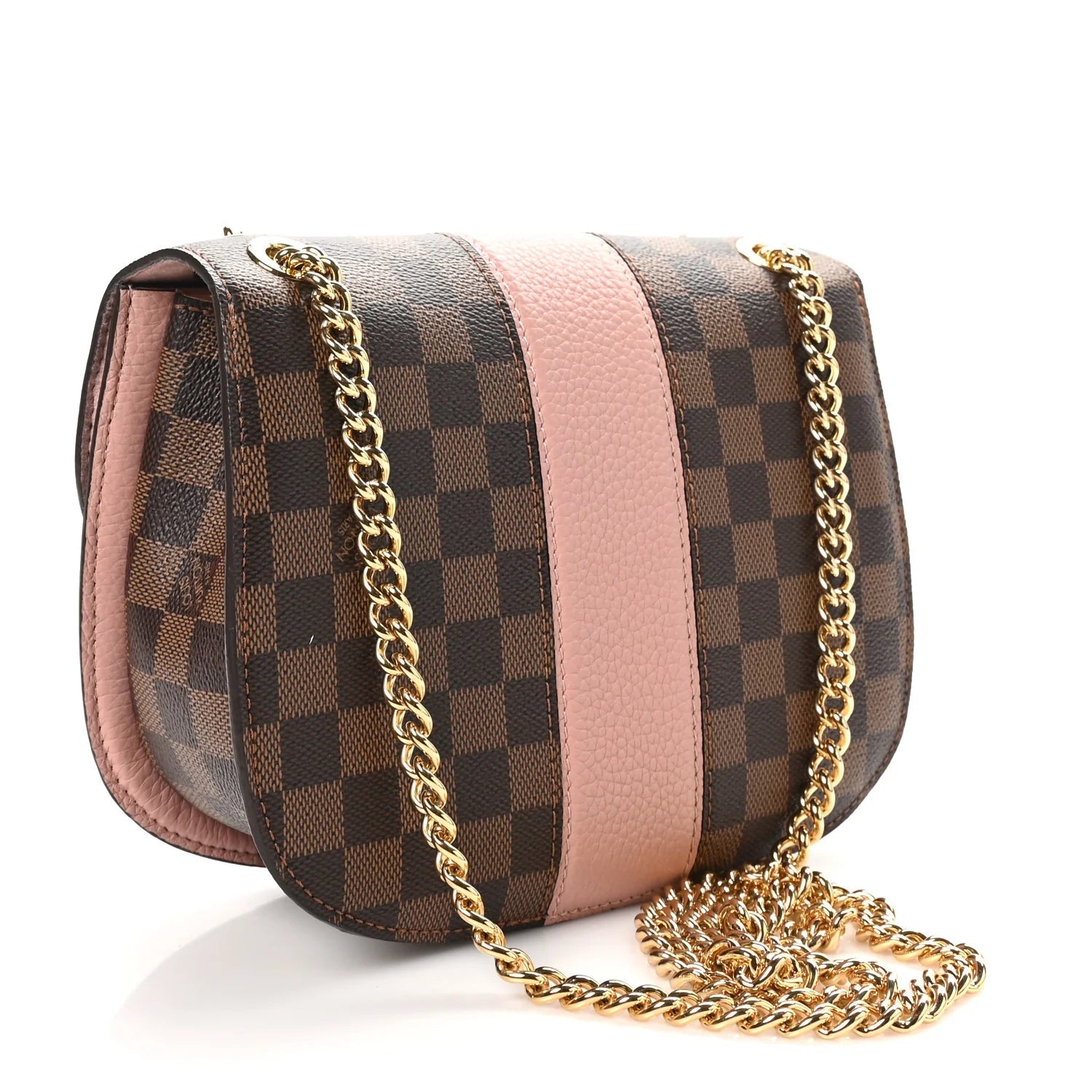 Damier Ebene Cuir Taurillon Wight Magnolia