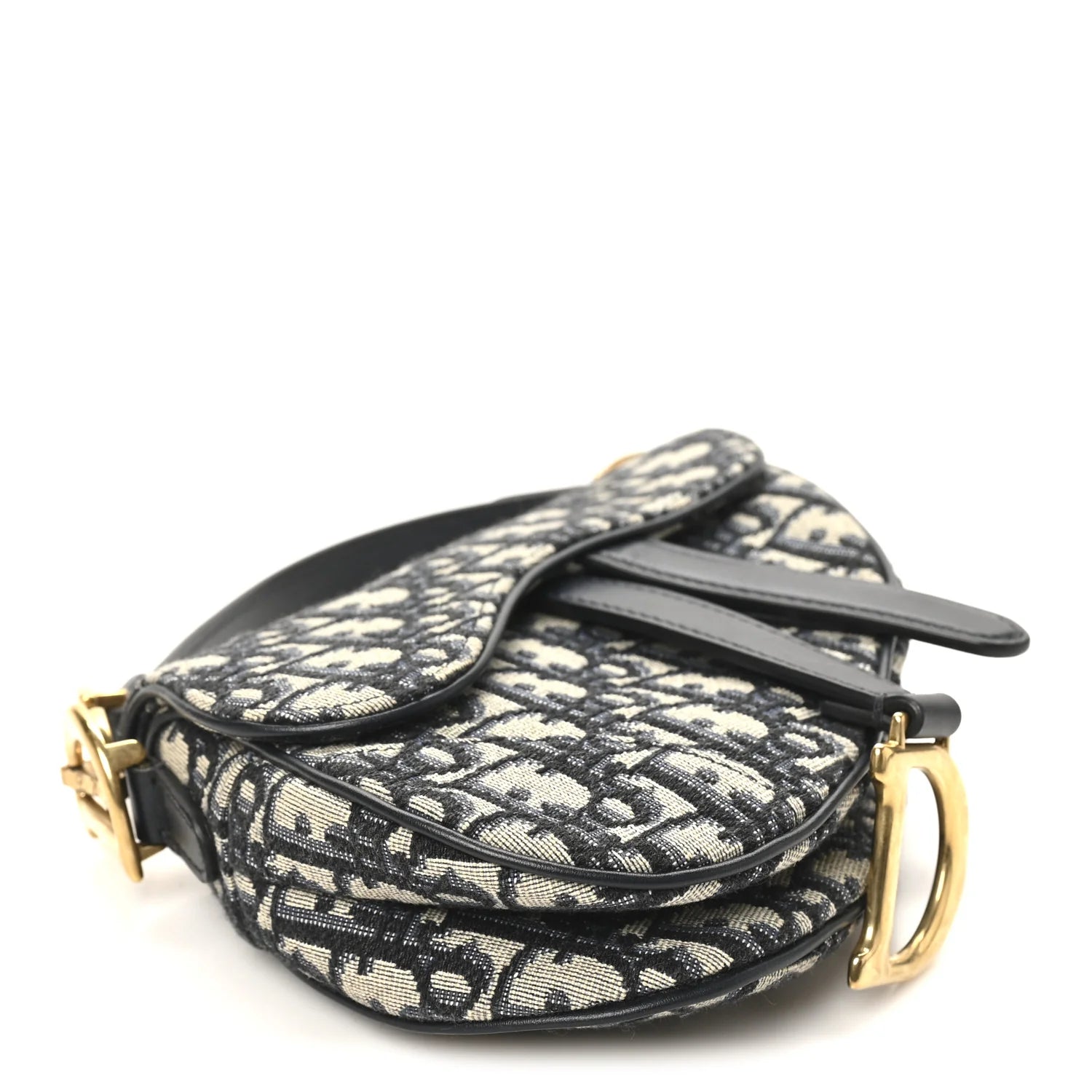 Oblique Mini Saddle Bag Blue